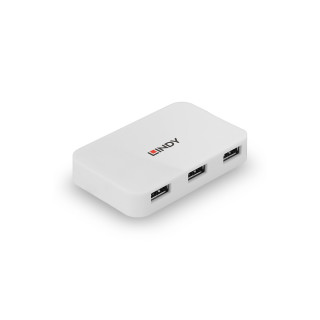 Lindy 43143 hub de interfaz USB 3.2 Gen 1 (3.1 Gen 1) Type-A 5000 Mbit/s Blanco