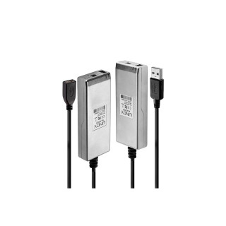 Lindy 42702 ampliador de red Transmisor y receptor de red Gris