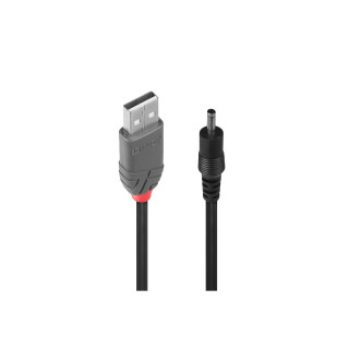 Lindy 70266 cable de transmisión Negro 1,5 m USB A