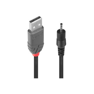 Lindy 70265 cable de transmisión Negro 1,5 m USB A EIAJ-01 (2.5 mm, 0.7 mm)