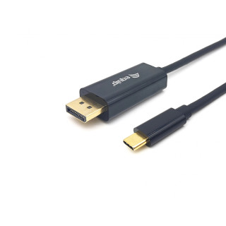 Equip 133428 adaptador de cable de vÍ­deo 3 m USB Tipo C DisplayPort Gris