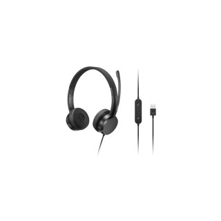 Lenovo 4XD1K18260 auricular y casco Auriculares Alámbrico Diadema Música/uso diario USB tipo A Negro