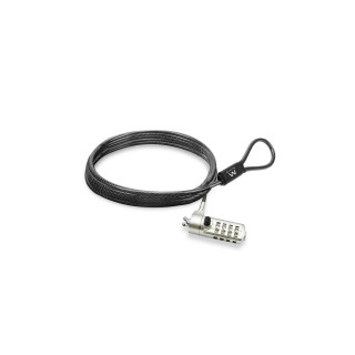 Ewent EW1243 cable antirrobo Negro, Zinc 1,5 m