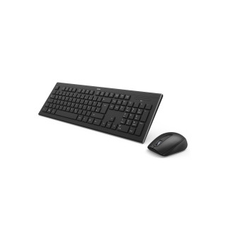 HAMA teclado y ratón inalámbrico, alcance del bluetooth de hasta 8 metros, Cortino ESPAÍ‘OL, Color negro