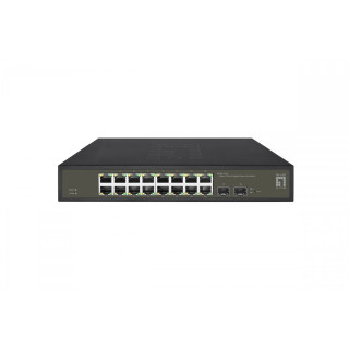 LevelOne GES-2118 switch Gestionado L2 Gigabit Ethernet (10/100/1000) Negro