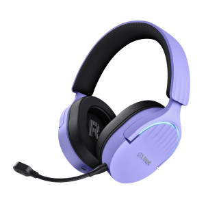 Trust GXT 491P FAYZO Auriculares Inalámbrico y alámbrico Diadema Juego USB tipo A Bluetooth Negro, Púrpura