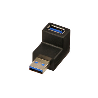 Lindy 71260 cambiador de género para cable USB A Negro