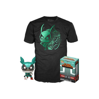 Pop & tee my hero academia deku con casco (full mech suit) funko + camiseta talla s