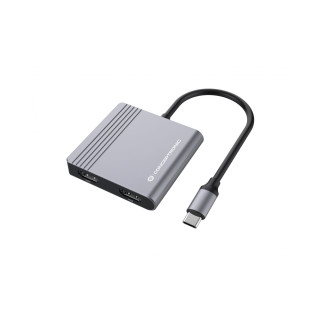 Conceptronic DONN13G base para portátil y replicador de puertos Alámbrico USB 3.2 Gen 1 (3.1 Gen 1) Type-C Gris