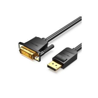 Vention Cable Conversor HAFBF/ Displayport Macho - DVI Macho/ 1m/ Negro
