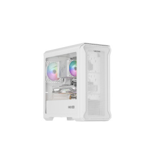 GENESIS Irid 503 Mini Tower Transparente, Blanco