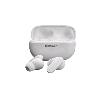 Denver TWE-49ENC auricular y casco Auriculares True Wireless Stereo (TWS) Dentro de oído Llamadas/Música Bluetooth Blanco