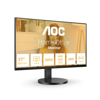 AOC B3 U27B3CF pantalla para PC 68,6 cm (27") 3840 x 2160 Pixeles 4K Ultra HD LCD Negro