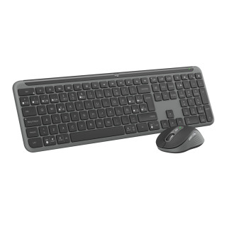 Logitech MK950 Signature Slim, teclado y ratón inalámbricos, diseño elegante, escritura y clics discretos, uso alternante de 3…