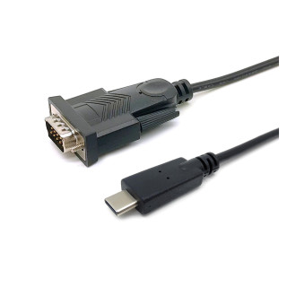 Equip 133392 cable de serie Negro 1,5 m USB Tipo C DB-9
