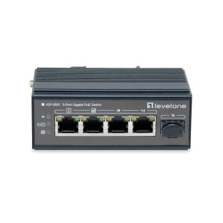 LevelOne IGP-0501 switch Gigabit Ethernet (10/100/1000) Energía sobre Ethernet (PoE) Negro