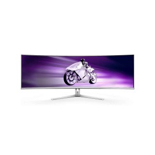 Philips Evnia 8000 49M2C8900L/00 pantalla para PC 124,2 cm (48.9") 5120 x 1440 Pixeles Dual QHD QD-OLED Blanco