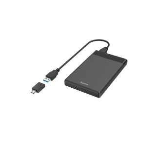 Hama 00200760 caja para disco duro externo Carcasa de disco duro/SSD Negro 2.5"
