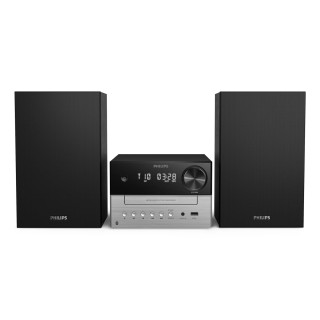 Philips TAM3205M2/77 sistema de audio para el hogar Microcadena de música para uso doméstico 20 W Negro, Plata