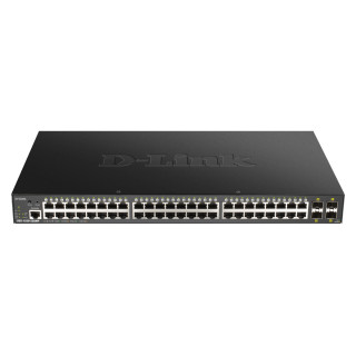 D-Link DGS-1250-52XMP Gestionado L3 Energía sobre Ethernet (PoE) Negro
