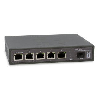 LevelOne GEP-0625 switch No administrado 2.5G Ethernet (100/1000/2500) Energía sobre Ethernet (PoE) Negro