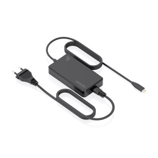 AISENS Cargador De Sobremesa GaN 45W PD3.0 1xUSB-C 1.8m, Negro