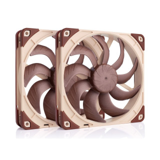 Noctua NF-A14X25 G2 PWM SX2-PP sistema de refrigeración para ordenador Carcasa del ordenador Ventilador 14 cm Beige 2 pieza(s)