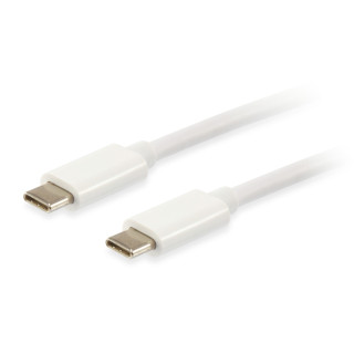 CABLE EQUIP PLATINUM USB-C MACHO A USB-C MACHO 2M BLANCO 128352