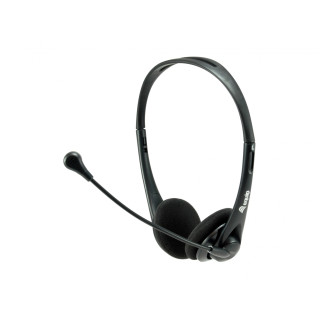 EQUIP auricular Auriculares Diadema Conector de 3,5 mm Negro