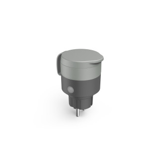 Hama Outdoor toma de corriente Tipo E Gris