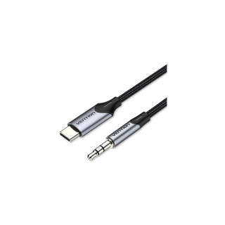 Vention Cable Conversor Audio BGKHF/ USB Tipo-C Macho - Jack 3.5 Macho/ 1m/ Gris