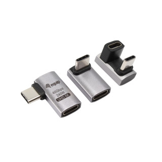 Equip Adaptador USB 4 C a C, 40Gbps, PD 240W, paquete de 3